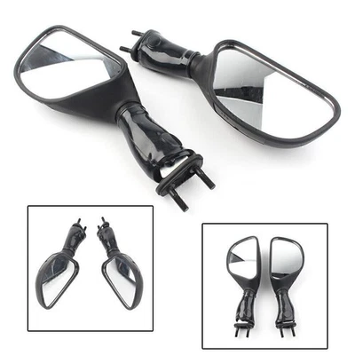 Rear View Mirrors Fit Kawasaki ZX6R 1998~2002 ZX9R 1998-03 Ninja 650R 2006-2008 - Imagem 1 de 4