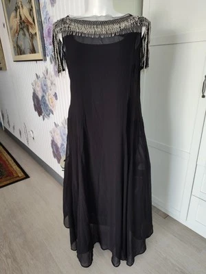 Black N Bling Australia Sheer Midi Dress Sz 2 (XL) Special Unique 1 Of Kind New - Image 1 of 4