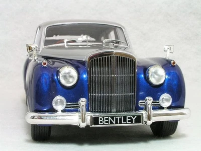 Minichamps 1/18 Bentley S2 1960 blu argento metallizzato pressofuso parti... - Immagine 1 di 4