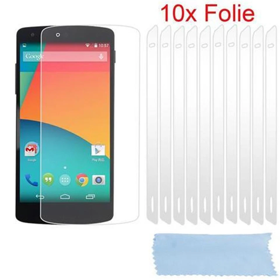 10x Protection Films for LG Google NEXUS 5 Display Saver Anti-Scratch - Image 1 of 1