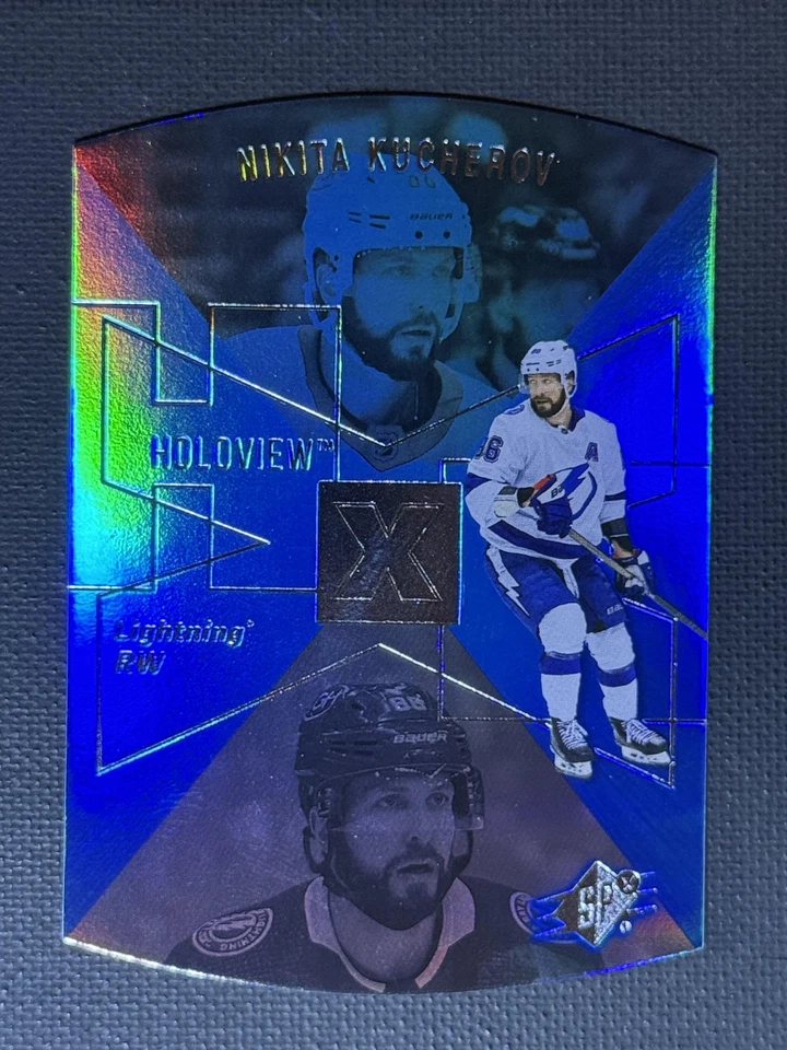 2023-24 Upper Deck #SPX-16 Nikita Kucherov 1997-98 SPx Holoview Retros Lightning - Image 1 of 2