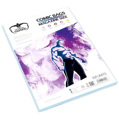 Ultimate Guard: Resealable Magazine Size Comic Book Storage Bags : Pack of 100