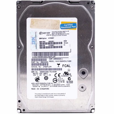HITACHI HUS156045VLF400 Hard Disk FC Fibre Channel 450GB 15RPM - Image 1 of 3