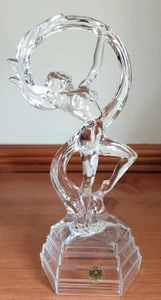 RCR 24% LEAD ROCK CRYSTAL OPHELIA RIBBON DANCER FEMALE NUDE FIGURE MADE IN ITALY - Picture 1 of 5