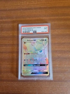 Pokemon Sun & Moon Ultra Prism - Glaceon GX - 159/156 PSA 9 - Picture 1 of 6