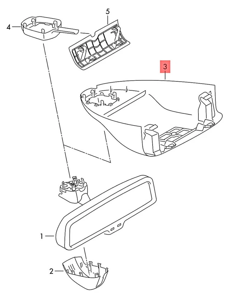 Capa genuína VW Touareg 7P5 cinza pérola 7P6857573AY20 - Imagem 1 de 1