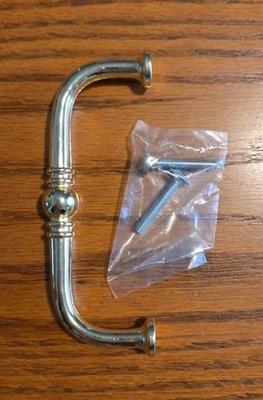 Lote de 3 tiradores de gabinete Belwith latón pulido 4" montaje NOS en paquete P369-PB Foto 1 de 4