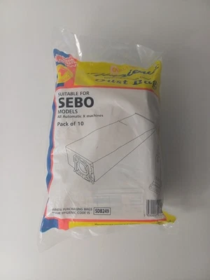 10x Qualtex Sebo Paper Dust Bags For Automatic X Models  - Image 1 of 4