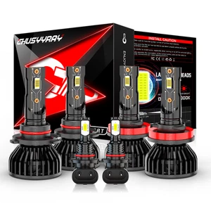 For 2009-2017 Dodge Ram 1500 6X LED Headlight + Fog Light Bulbs Combo Kit 10000K - Picture 1 of 15
