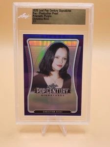 2020 Leaf Pop Century Christina Ricci #BA-CR1 Prismatic Purple 1/1 LEAF PROOF - Picture 1 of 1