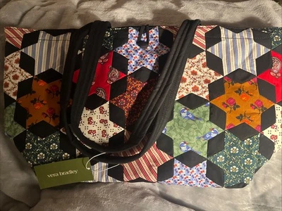 Vera Bradley Small Hathaway Tote Star  Patchwork New With Tags Free Shipping - image 1 of 4
