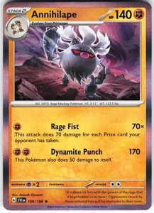 Annihilape 109/198 Pokemon SV01: Scarlet & Violet Base Set Holo Rare NM - Picture 1 of 2