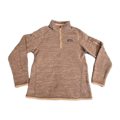 Suéter Patagonia forrado de lã 1/4 zíper pulôver roxo meninas tamanho XL 14 - Imagem 1 de 4