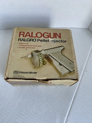 Inyector de pellets Ralogun Ralgro implantes animales ganadería granja pasatiempo veterinario  Foto 1 de 4