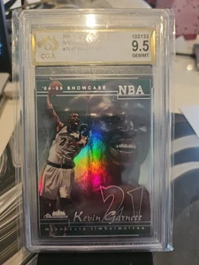 2004-05 KEVIN GARNETT FLEER SHOWCASE SP RARE CGA 9.5 GEM/MT HOLOFOIL - Picture 1 of 7