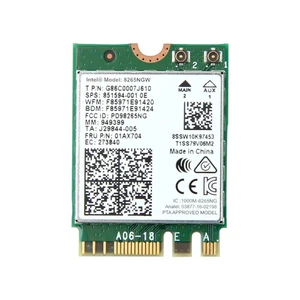 Intel Model 8265 8265NGW M.2 Wifi Card for PC Desktop WiFi Bluetooth - Afbeelding 1 van 5
