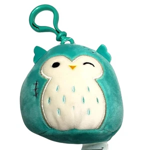 Squishmallow Winston the Owl Frankenstein Zombie Halloween Clip - Picture 1 of 4