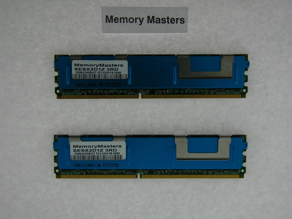 SESX2D1Z 16GB (2x8GB) PC2-5300 FBDIMM Memory Sun Sparc - Image 1 of 1