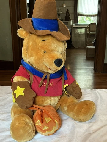 Authentic Disney Store 26'" Winnie The Pooh Large Plush Halloween Western Cute Cover