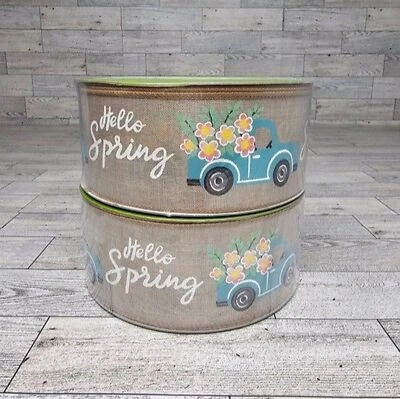 Member's Mark "Hello Spring" 2 1/2" x 50 YDS *BRAND NEW* Lot of 2 Rolls - Image 1 of 4