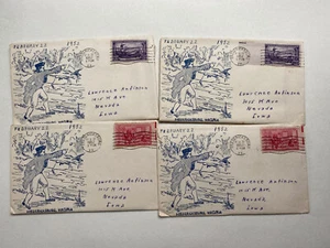 Lot of 4 Presidential George Washington 2/22/1952 Fredericksburg VA USA - Picture 1 of 2