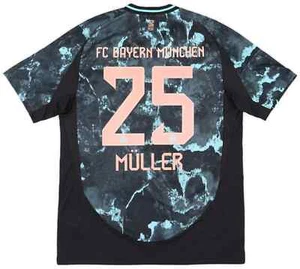 Maglia Bayern Monaco Muller 2024-2025 Away Bayern Munich Adidas Football Shirt - Foto 1 di 6