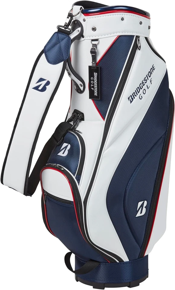 Bolso de golf Bridgestone para hombre MODELO BÁSICO 9 x 47 pulgadas 2,9 kg tricolor CBG422 Foto 1 de 1