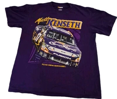 Camisa Matt Kenseth L Púrpura Corona Nascar Camisa Real Delantera y Trasera Foto 1 de 3