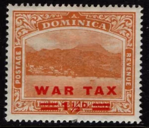 Dominica 1919 1½d on Two Pence Halfpenny surcharge War Tax SG59 Mint - Picture 1 of 1
