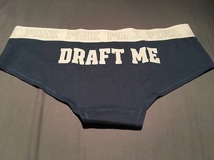 Victoria's Secret Pink Logo Hipster Brief Underwear  Sz L Draft Me Free Shipping - Picture 1 of 2