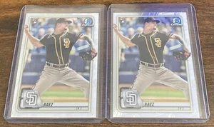 Michel Baez 2020 Bowman Chrome Rookie RC #51 San Diego Padres Lot (2) - Picture 1 of 1