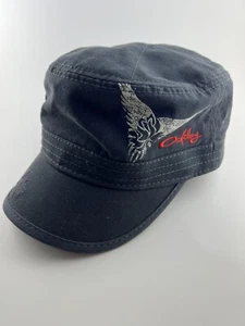 Oakley Cadet Hat Small Black Womens Cap Button Military Style Script Logo AP - Picture 1 of 5