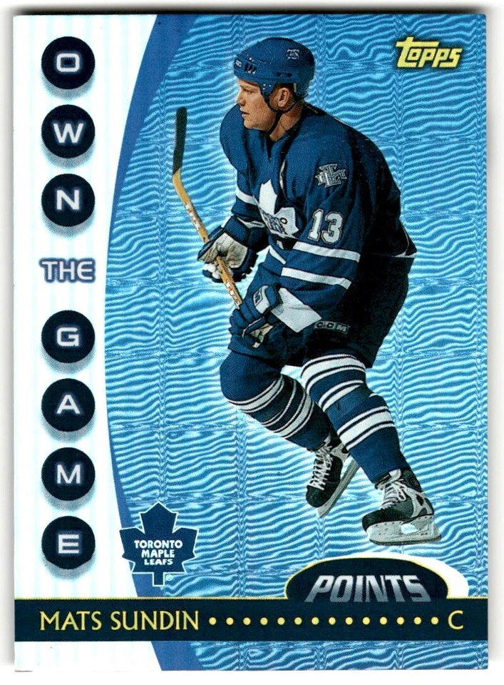 2002-03 Topps Own The Game Mats Sundin #OTG4 Toronto Maple Leafs - Image 1 of 2