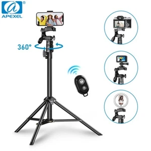 APEXEL 70" Selfie Stick Tripod Remote Desktop Stand Cell Phone Holder For Phone - Zdjęcie 1 z 11