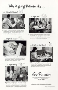1948 Pullman: Why Is Going Pullman Like Vintage Print Ad - Picture 1 of 1
