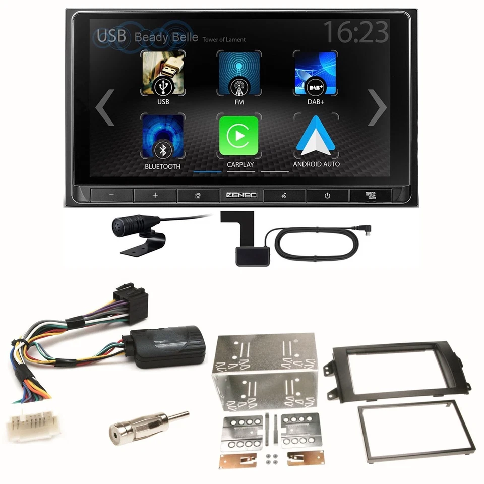 ZENEC Z-N538 Android Auto CarPlay DAB+ Einbauset für Suzuki SX4 Fiat Sedici - Bild 1 von 1