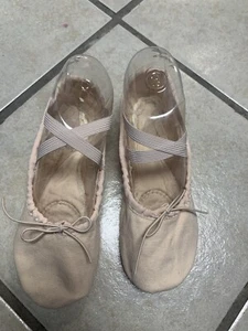 Childs Size 3 Canvas Split Sole Ballet Dance Slippers Shoes New With No Box - Picture 1 of 3