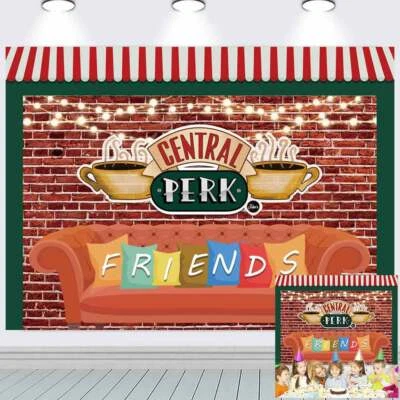 Central Perk Friends TV Show Party Decor Party Supplies Backdrop Banner 7x5ft - Image 1 of 4