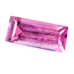 Zertifizierter natürlicher unbeheizter rosa Saphir 4,4 x 1,9 mm vs. Klarheit unbehandelter Baguette - Bild 1 von 2
