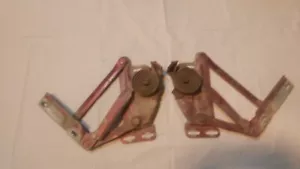 89-93 DODGE RAM TRUCK RAMCHARGER HOOD HINGES OEM LEFT RIGHT PAIR CUMMINS diesel - Picture 1 of 8