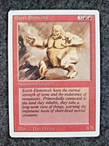 Earth Elemental Magic The Gathering - Revisionato quasi nuovo - MTG mai giocato (DS3D1K3) - Foto 1 di 20