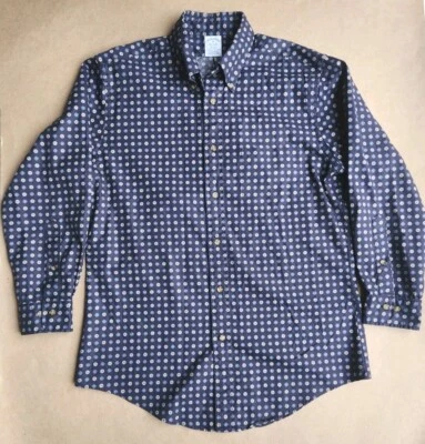 Brooks Brothers Regent Button Down Medium Long Sleeve Geo Floral Supima Cotton - Image 1 of 4
