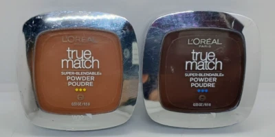 (2) L’Oreal Paris True Match Super Blendable Oil Free Powder, #C12 Deep & W10 De - Image 1 of 3