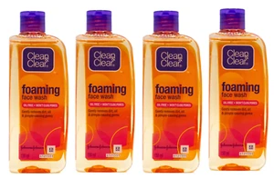 4X Clean and Clear Foaming Face Wash remove dirt and pimple causing germ 150ml - Picture 1 of 1