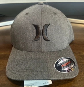 Hurley Large Hat Cap Gray Macys Textures Hat MSRP $30 - Picture 1 of 4