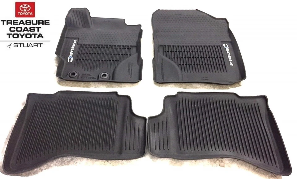 NUEVO OEM TOYOTA PRIUS C 2016-2018 REVESTIMIENTO DE PISO PARA TODO CLIMA JUEGO DE 4 PIEZAS Foto 1 de 1