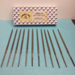 Grobet American Pattern Files 6" ( Box Of 12) (K) - Picture 1 of 5