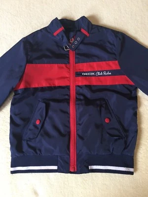 GEOX KIDS NAVY JACKET/COAT, SIZE 8 YEARS, VERY GOOD USED CONDITION - Image 1 of 4