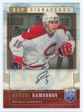2006-07 Be A Player Signatures Sergei Samsonov Auto Montreal Canadiens #SE