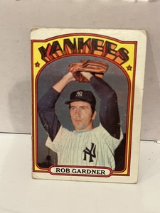 1972 Topps Rob Gardner #22 New York Yankees Basebsll Card